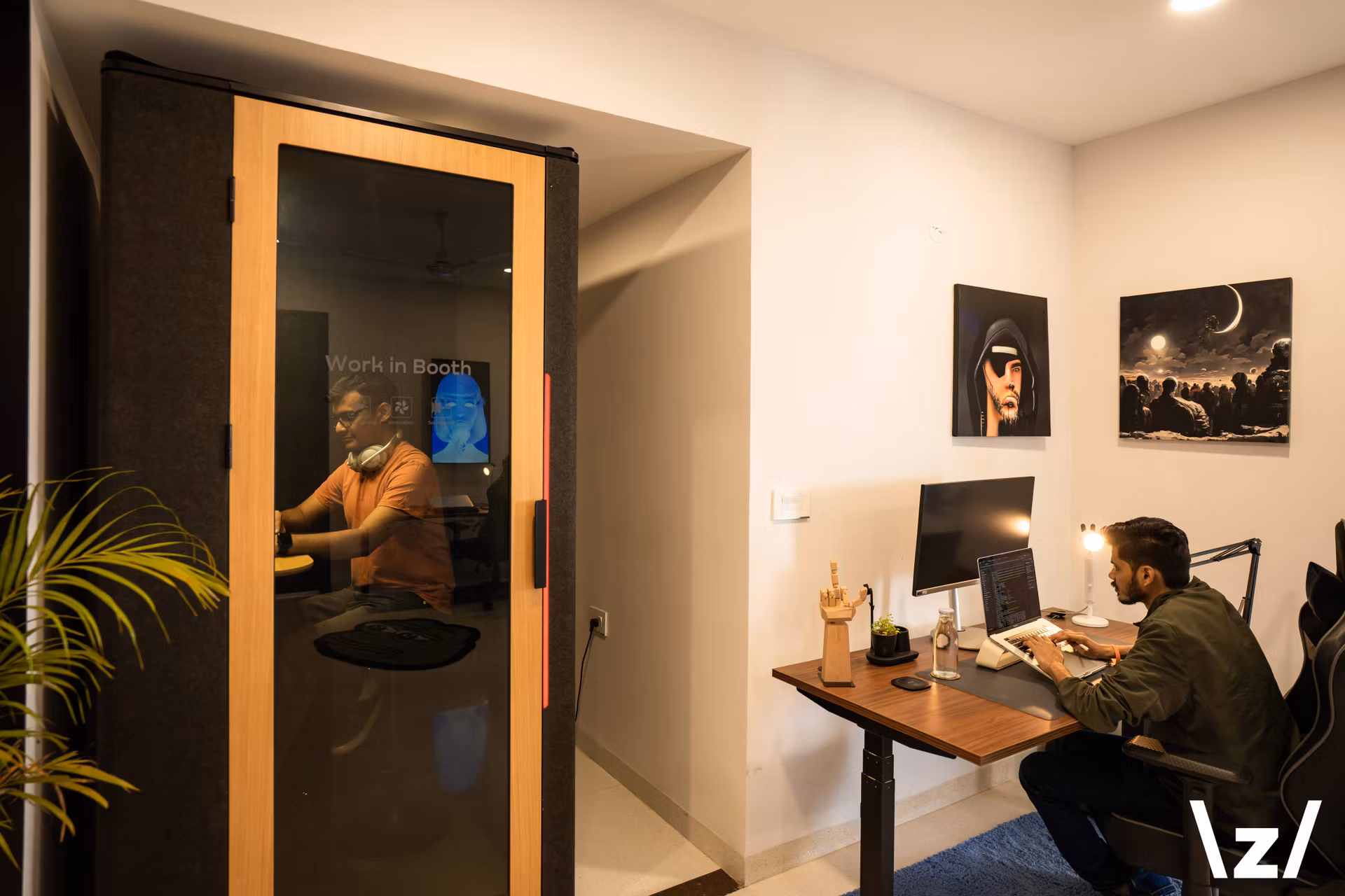 Soundproof booth